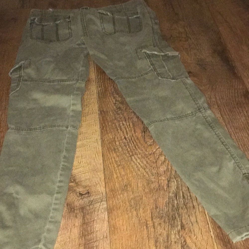 abercrombie military green cargo pants